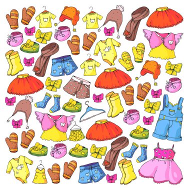 Çocuk Giyim ve moda. Elbise, Etek, şort. atkı, kız ve erkek pantolon. Çocuklar moda. Yaz, kış, bahar, sonbahar Satılık.