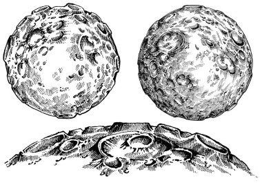 Moon Gösterim amacıyla t-shirt, dövme tasarım, amblem