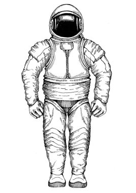 Astonaut. T-shirt tasarım için karakter, dövme.