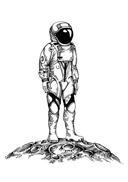 Astonaut. Personaje para el diseño de la camiseta, tatuaje . — Foto de Stock