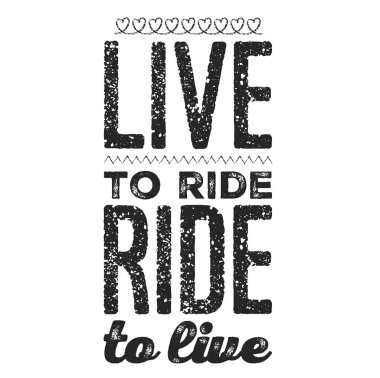 Binmek için yaşıyorum. T-shirt için havalı motorcu alıntı. Motosiklet baskı, afiş, poster.