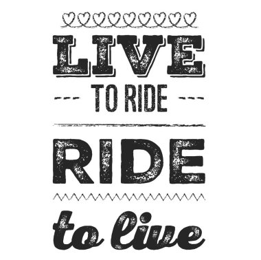 Binmek için yaşıyorum. T-shirt için havalı motorcu alıntı. Motosiklet baskı, afiş, poster.