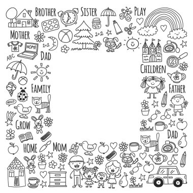 Ev, Aile vektör desen ebeveynler