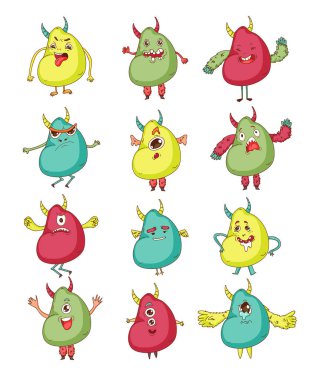 Sevimli canavarlar. Anaokulu çocuk için alan uzaylılardan çizgi film.