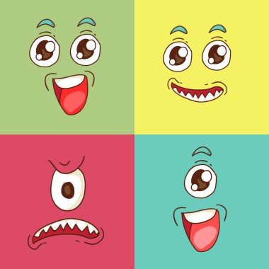 Sevimli canavarlar. Anaokulu çocuk için alan uzaylılardan çizgi film.