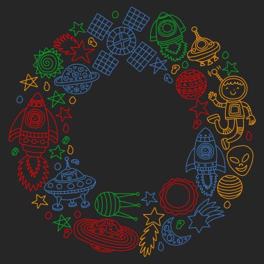 El vektör çiçek çizilmiş, elemanları bırakır. Logo, tebrik kartı, düğün tasarımı için desen.