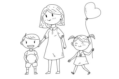 Küçük çocuklu anne veya öğretmen