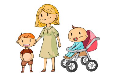 Küçük çocuklu anne veya öğretmen