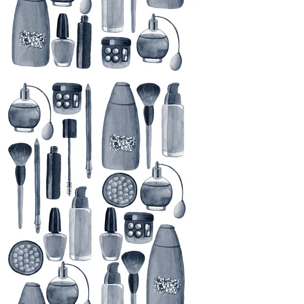 Posterler, desenler, arka planlar için suluboya illüstrasyon madde bitkileri ile Kozmetik ürünler