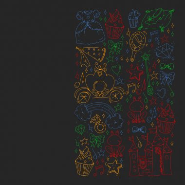 Gemiler, adalar ve fantezi yaratıklar ile Vektör korsan desen. Küçük çocuklar için korsan maceraları. Kağıt, duvar kağıdı, afiş, afiş sarma için desen.