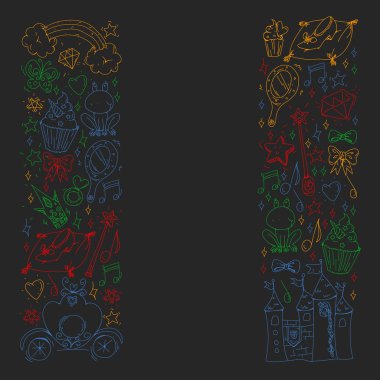 Gemiler, adalar ve fantezi yaratıklar ile Vektör korsan desen. Küçük çocuklar için korsan maceraları. Kağıt, duvar kağıdı, afiş, afiş sarma için desen.