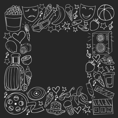 Güzellik ve alışveriş için vektör desenleri ve simgeleri ayarlayın. Güzellik, alışveriş, moda, alışveriş merkezi, striptiz merkezi için simgeler. Satış, indirim.