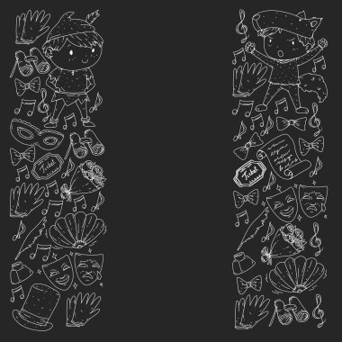 Sahnede Sahne alan Bir Çocuğun İmajı. Çocuklu Tiyatro