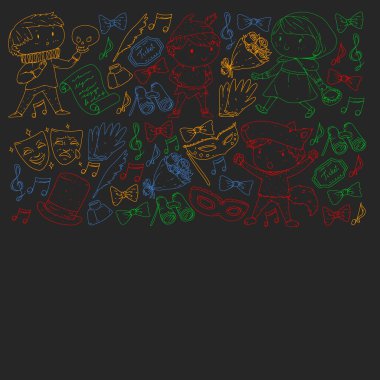 Sahnede Sahne alan Bir Çocuğun İmajı. Çocuklu Tiyatro