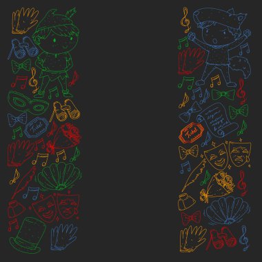 Sahnede Sahne alan Bir Çocuğun İmajı. Çocuklu Tiyatro