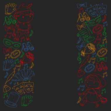 Sahnede Sahne alan Bir Çocuğun İmajı. Çocuklu Tiyatro