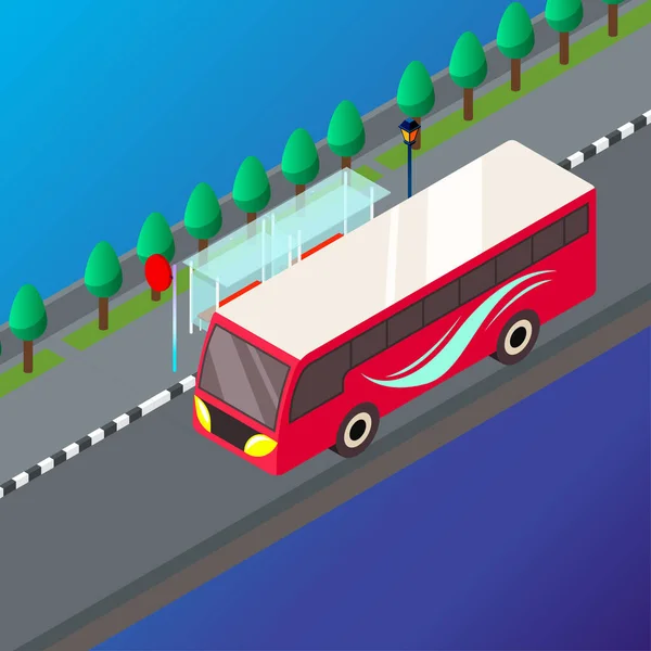 Vektor Trasportering Illustration Ikoner För Transport Resedesign Isolerad Bild Fordonet — Stock vektor