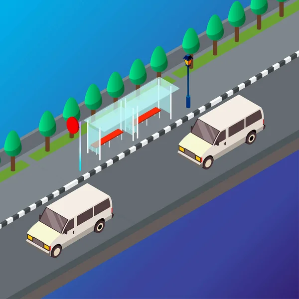 Ilustração Trasportação Vetorial Ícones Transporte Design Viagem Imagem Isolada Veículo — Vetor de Stock
