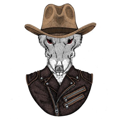 Vahşi fare portresi. Hayvan kafası.