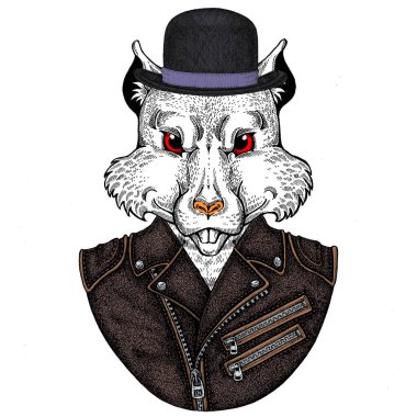 Vahşi fare portresi. Çin 'in mutlu yeni yılı 2020.