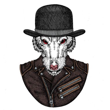 Vahşi fare portresi. Çin 'in mutlu yeni yılı 2020.