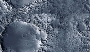 Ay yüzeyinin dokusuna yakın çekim