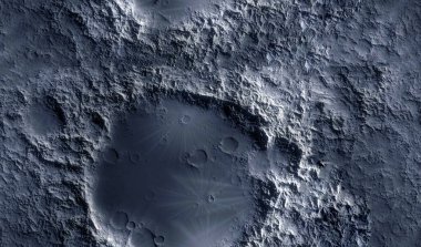 Ay yüzeyinin dokusuna yakın çekim