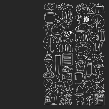 Anaokulu ve online okul eğitimi. Küçük kızlar ve erkekler için dersler.