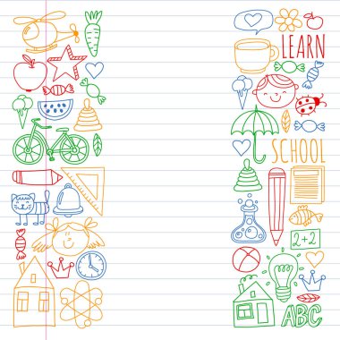 Anaokulu ve online okul eğitimi. Küçük kızlar ve erkekler için dersler.