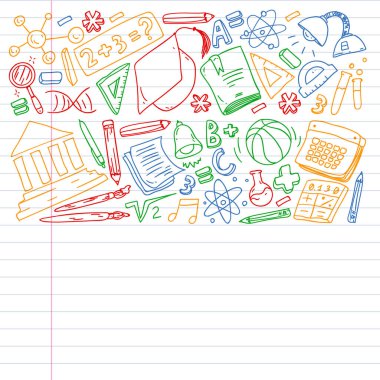 Okul gereçlerine dönelim. İnternette okul, e-öğrenme, internet eğitimi. Üniversite, üniversite.