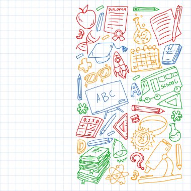 Okul gereçlerine dönelim. İnternette okul, e-öğrenme, internet eğitimi. Üniversite, üniversite.