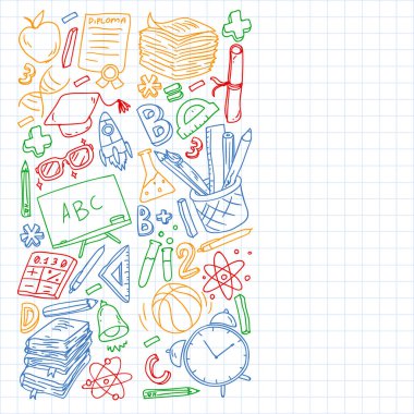 Okul gereçlerine dönelim. İnternette okul, e-öğrenme, internet eğitimi. Üniversite, üniversite.