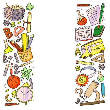 Okul gereçlerine dönelim. İnternette okul, e-öğrenme, internet eğitimi. Üniversite, üniversite.