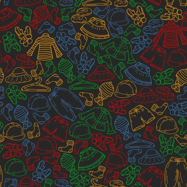 Vektör çocuk modası. Küçük kızlar ve oğlanlar için güzel elbiseler.