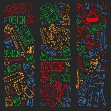 Yaratıcılık ve hayal gücü. Tasarım koleji. Çevrimiçi eğitim, internet okulu.