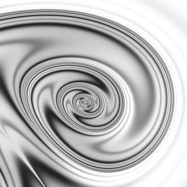 Siyah ve beyaz fraktal.