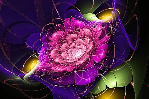 Flor brillante, pintura abstracta textura multicolor . — Foto de Stock