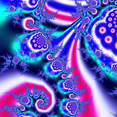 3D soyut fraktal arka plan. 