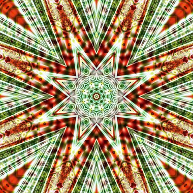 Çizim uzay geometrisinde soyut fraktal sanat arka planı.