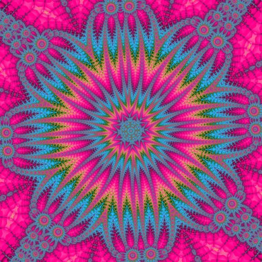 Soyut fantezi süs deseni.