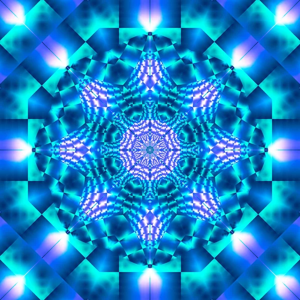 Fundal abstract de artă fractală în geometria spațiului ilustrativ . — Fotografie, imagine de stoc