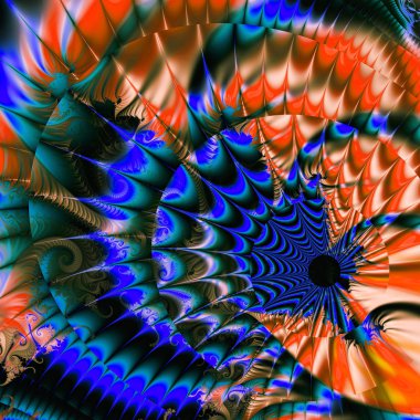 Soyut fantezi süs deseni.