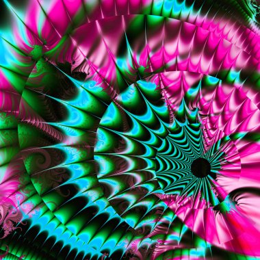 Soyut fantezi süs deseni.