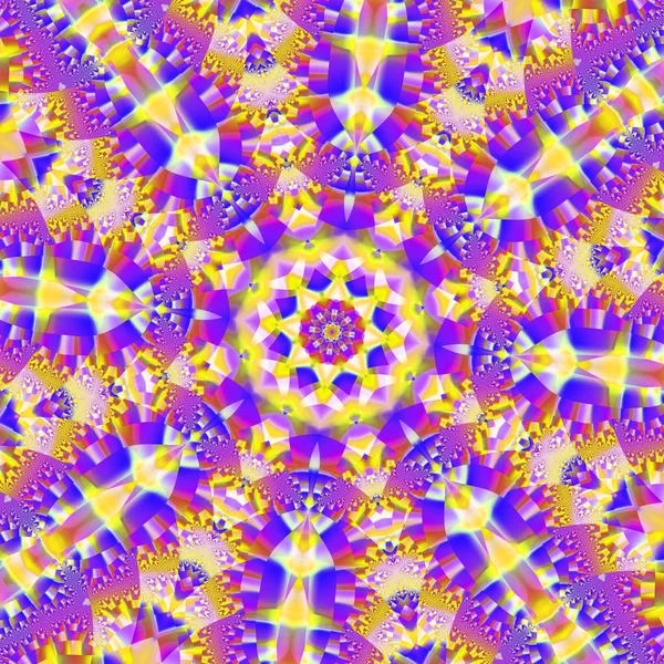 Arte fractal abstrata fundo na geometria do espaço ilustração . — Fotografia de Stock