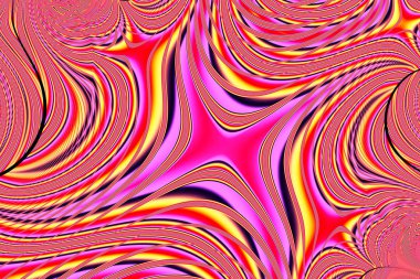 Soyut fantezi süs deseni.