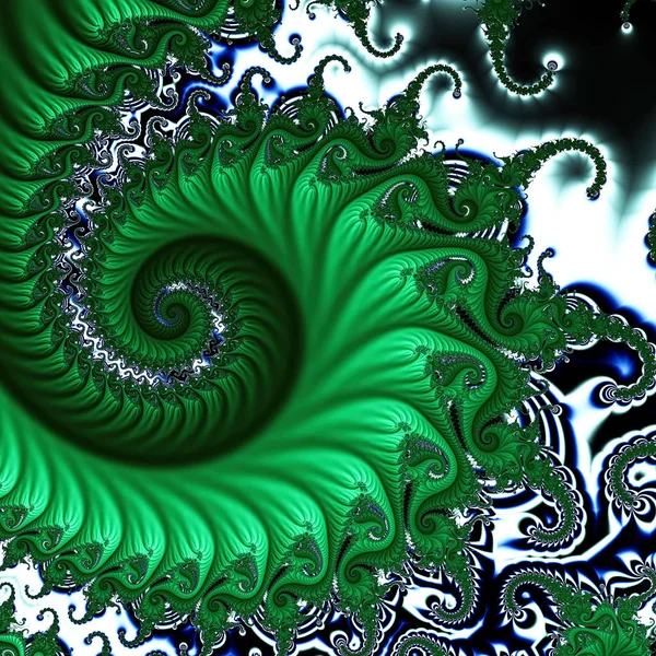 Oeuvre fractale générée par ordinateur 3D . — Photo