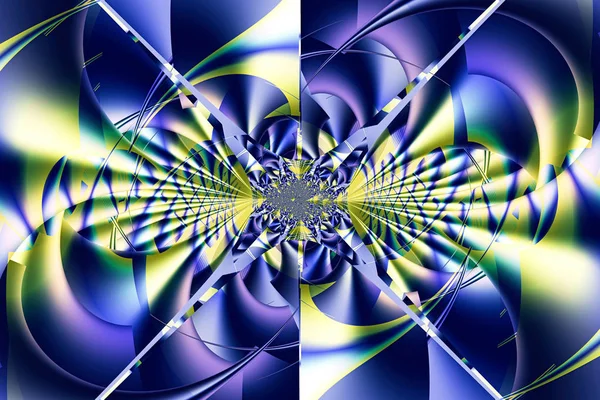 Fundo consiste fractal textura multicolor — Fotografia de Stock