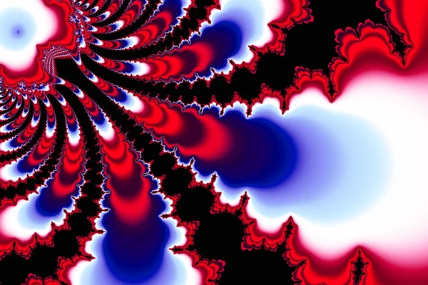 Fondo fractal abstracto 3D . —  Fotos de Stock