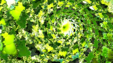 Soyut fraktal sanat arka plan çizim uzayı geometrisi. Arkaplan fraktal çoklu renk dokusundan oluşur ve hayal gücü, yaratıcılık ve tasarım projelerinde kullanılmak için uygundur