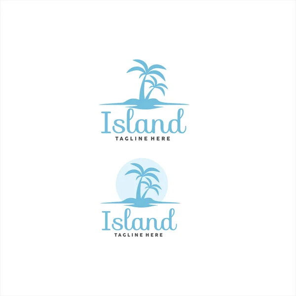 Palm Island logo design inspiration — Stock vektor